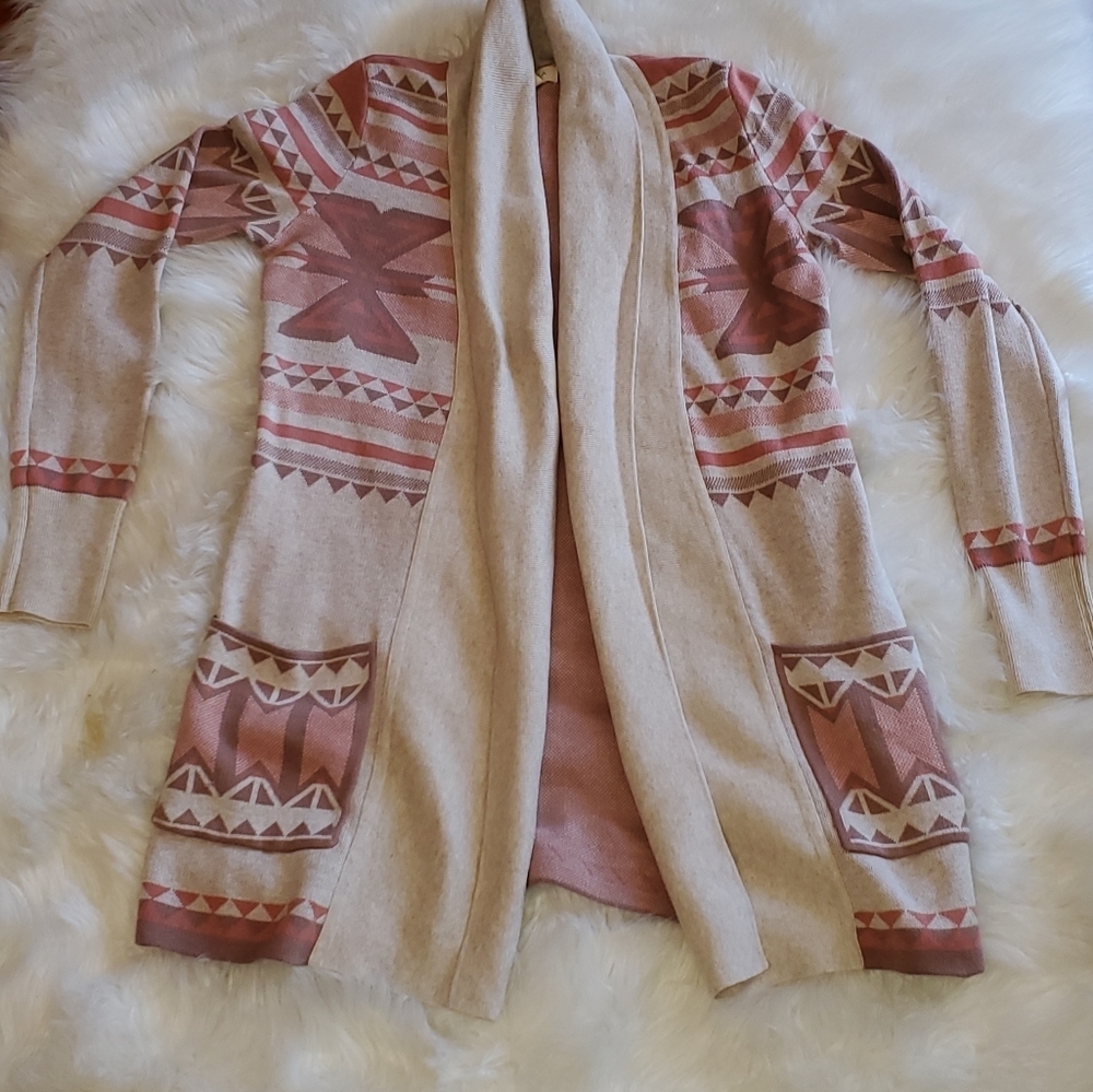Aztec Open Cardigan NWT Size Small NWT - image 1